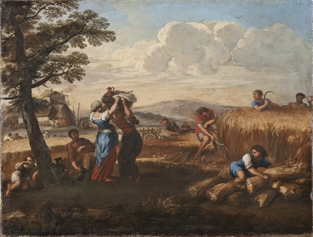 Paesaggio con la raccolta del grano - National Museum, Stockholm